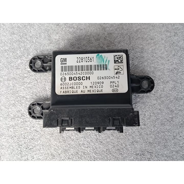 OPEL ASTRA J PDC modul, parkoló asszisztens vezérlő elektronika 22810361
