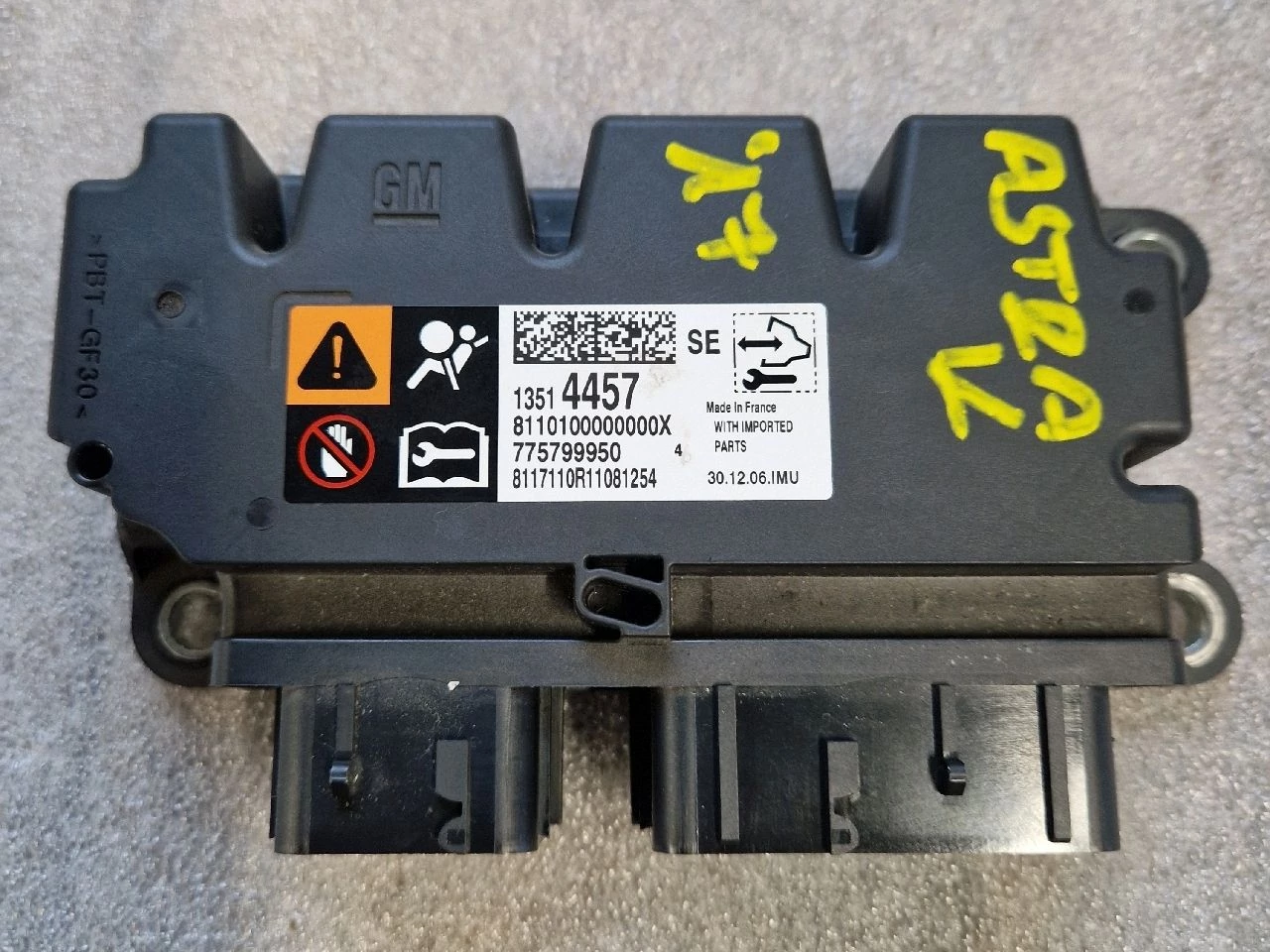 OPEL ASTRA K Légzsák elektronika 13514457