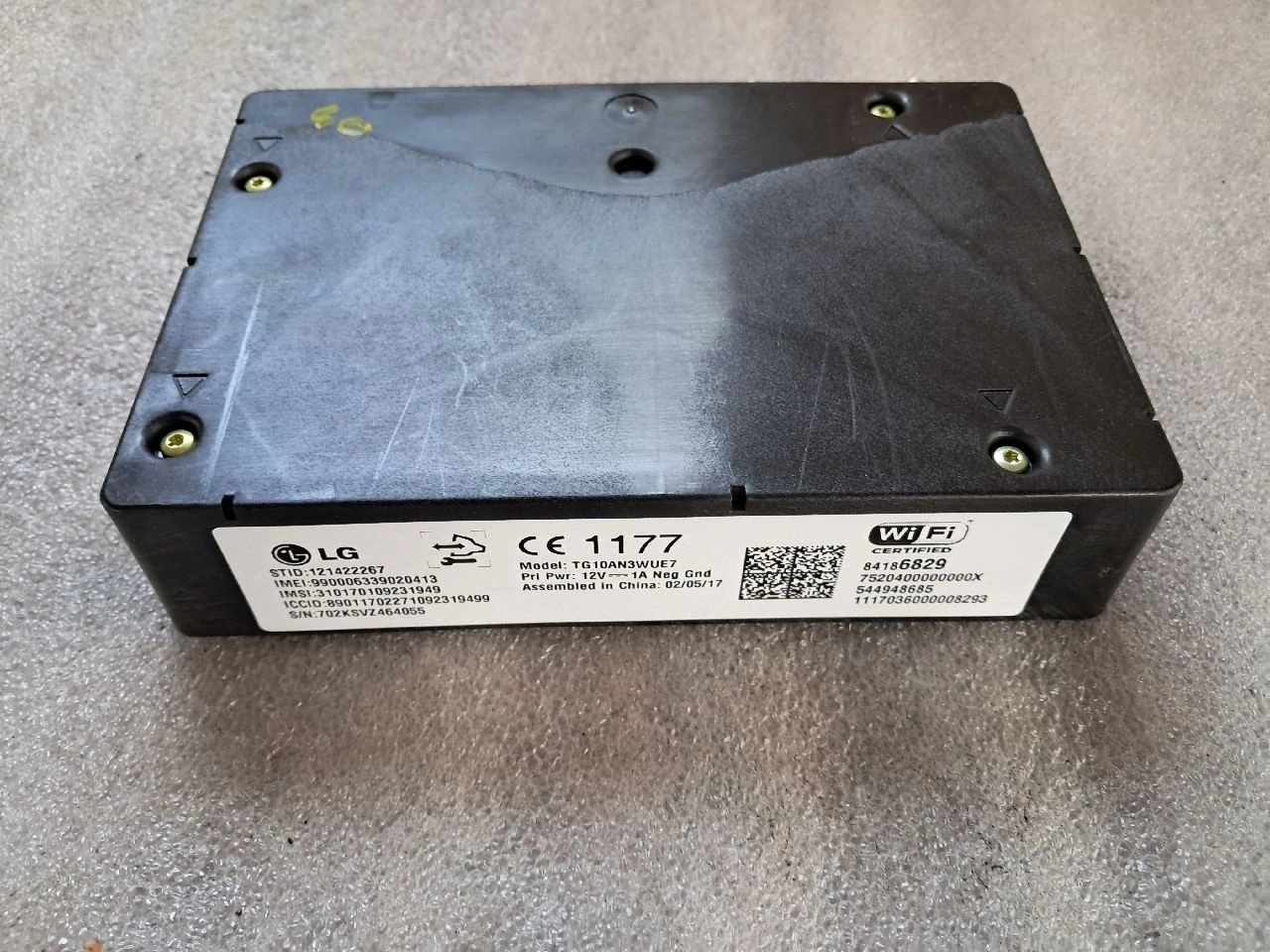 OPEL ASTRA K Wi-Fi modul 84186829