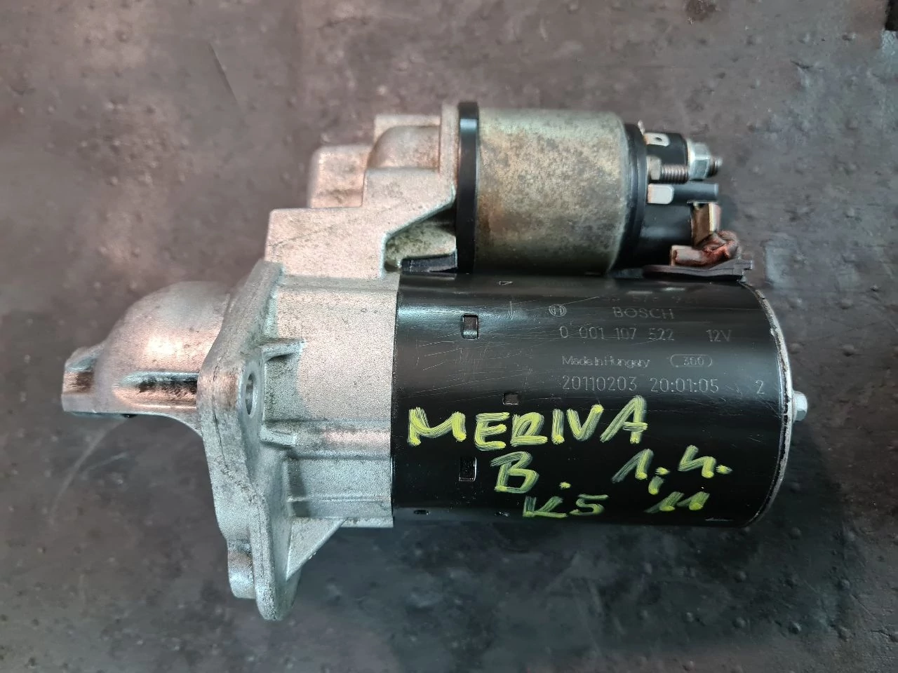 OPEL MERIVA B 1.4 önindító 55578921