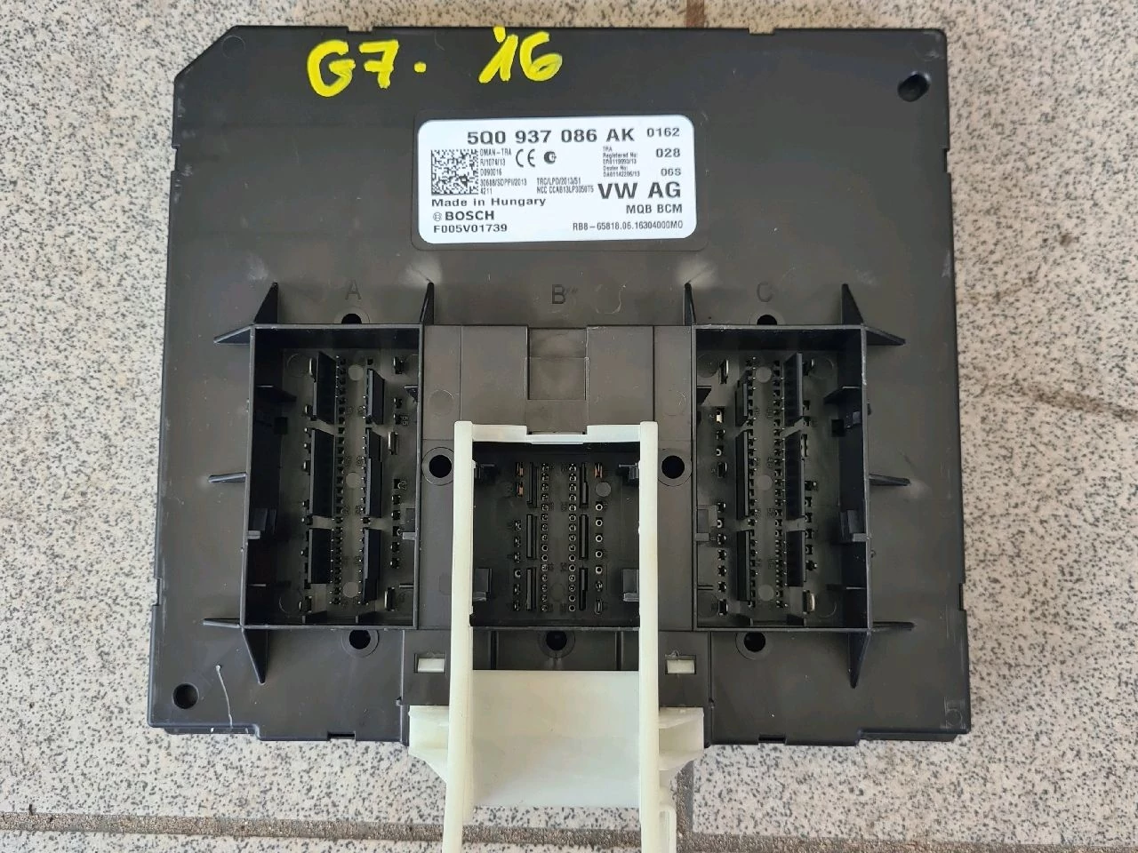 VOLKSWAGEN GOLF VII (5G) BCM 5Q0937086AK
