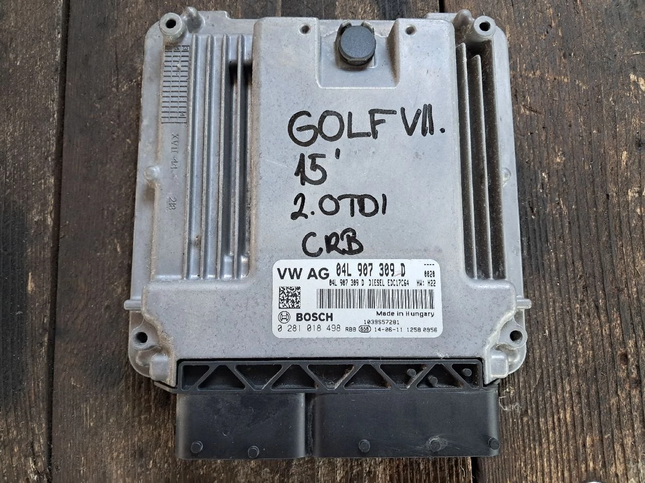 VOLKSWAGEN GOLF VII (5G) 2.0 CRTDI CRB Motorvezérlő 04L907309D