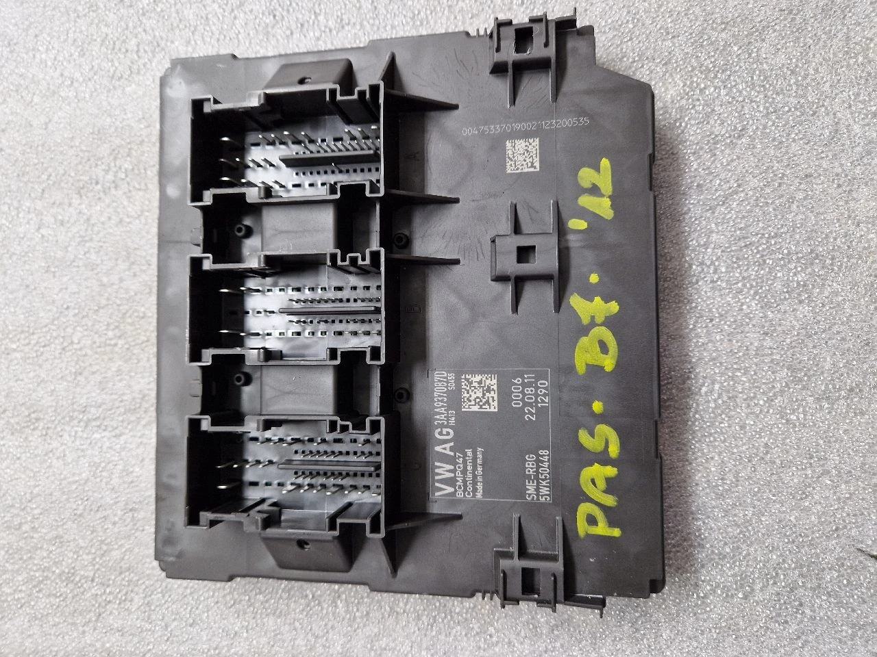 VOLKSWAGEN PASSAT B7 BCM 3AA937087D