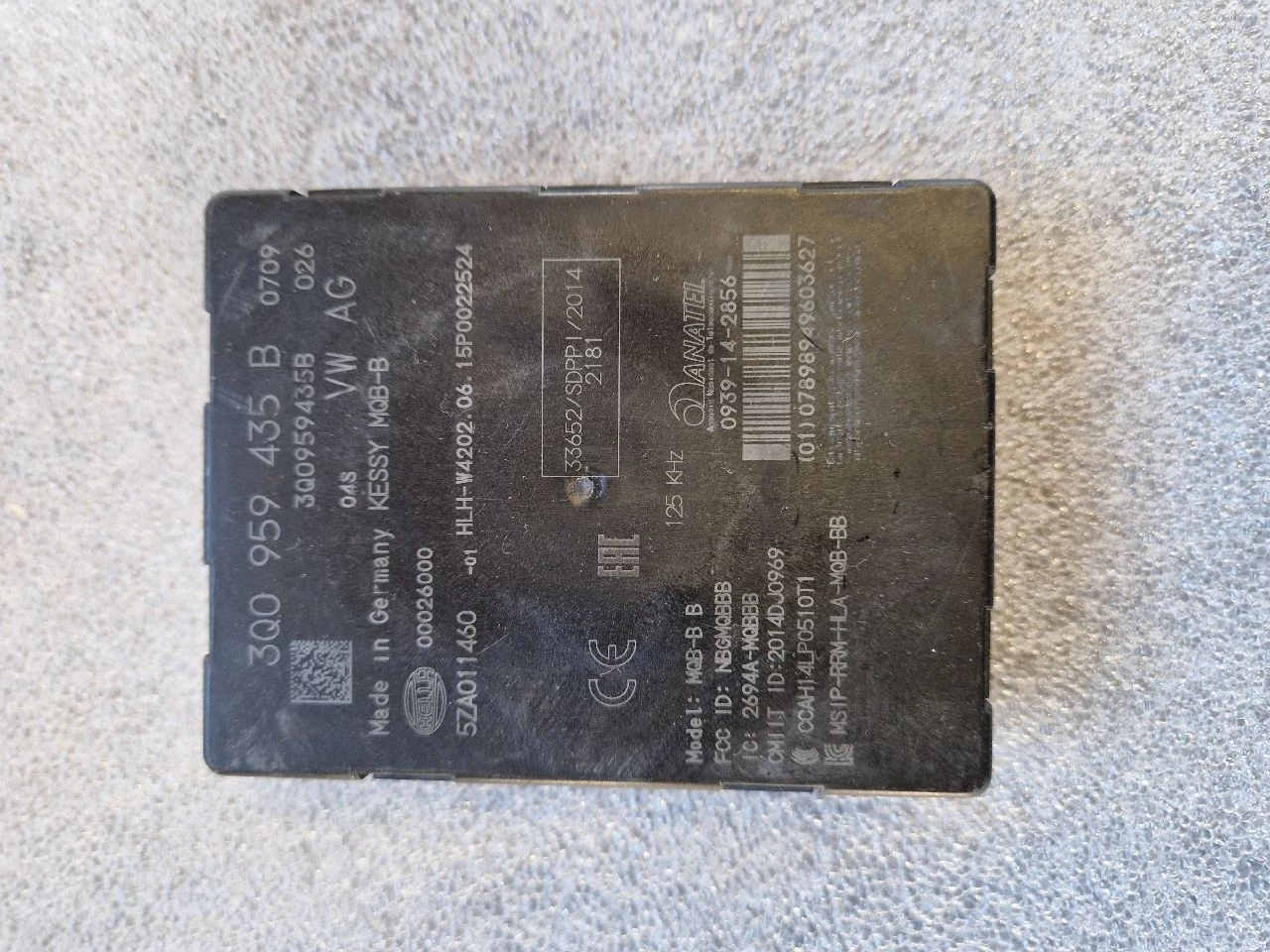 VOLKSWAGEN PASSAT B8 (3G) komfort elektronika 3Q0959435B