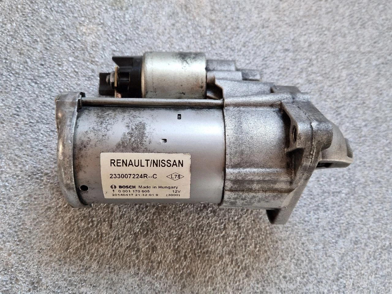 NISSAN QASHQAI (J11) 1.5 DCI önindító 233007224R
