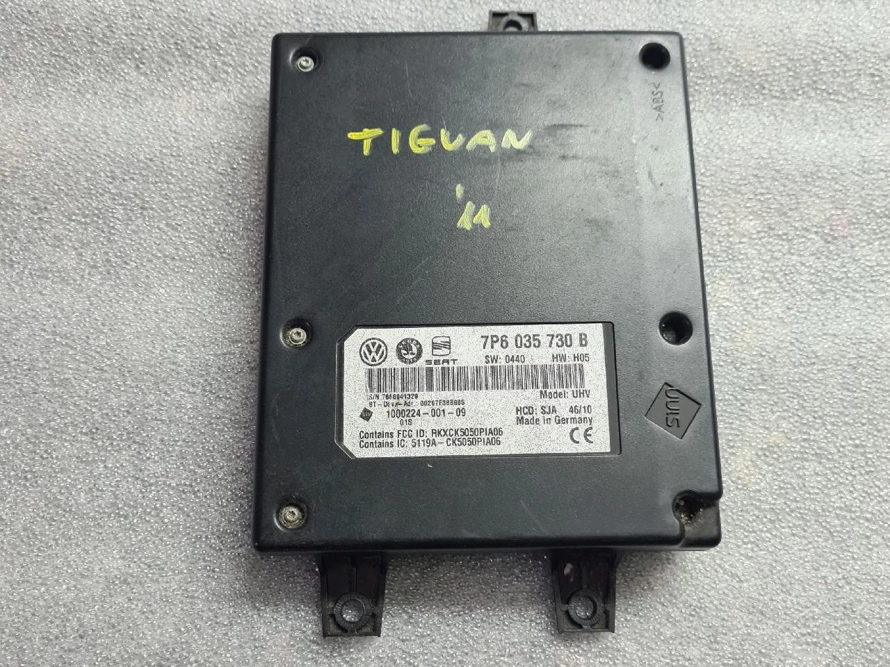 VOLKSWAGEN TIGUAN (5N) Bluetooth elektronika 7P6035730B