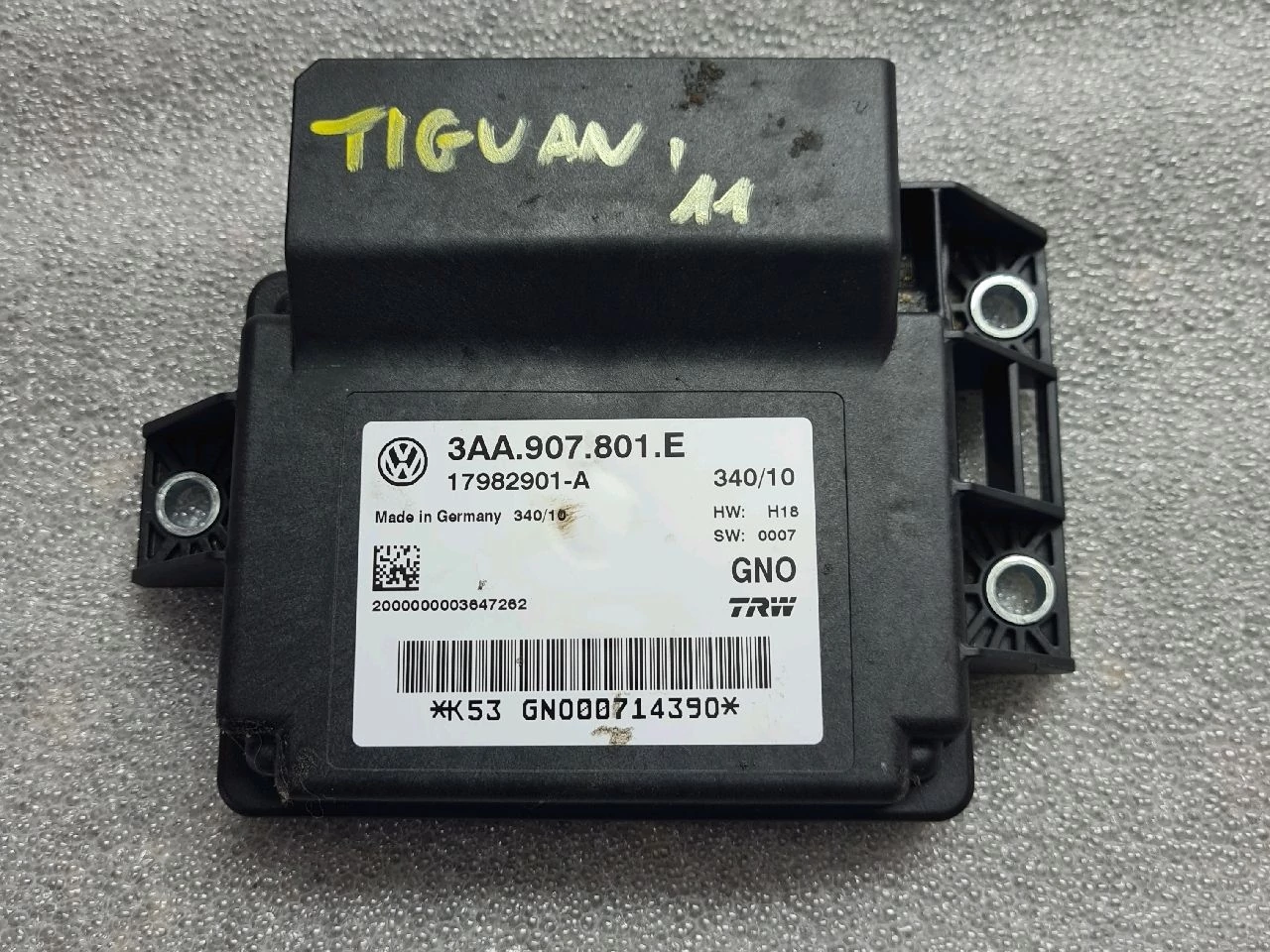 VOLKSWAGEN TIGUAN (5N) Kézifék elektronika 3AA907801E