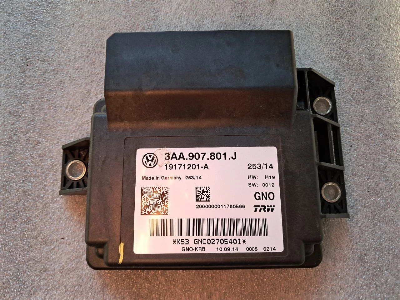 VOLKSWAGEN TIGUAN (5N) Kézifék elektronika 3AA907801J